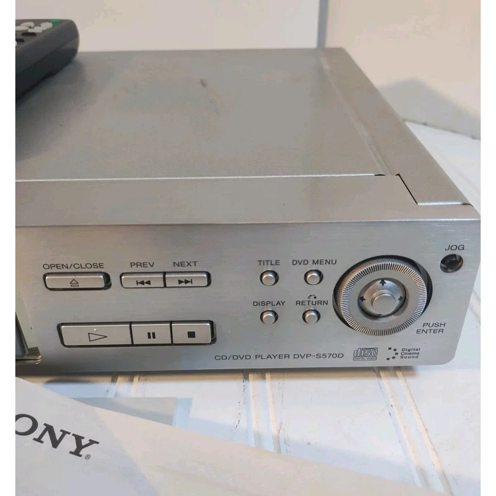 Sony DVP-S570D CD/DVD Player - With Remote - Tested & Works ✅✅